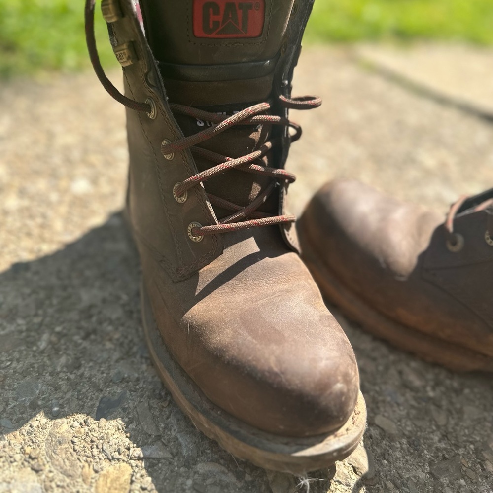 CAT Kenzie Steel Toe woman’s safety work boot 7.5 like new Caterpillar workwear